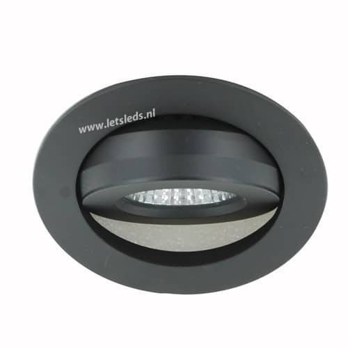 LED spot kantelbaar 8Watt rond ZWART IP65 dimbaar-3