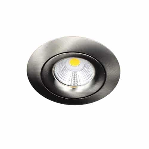 LED spot GU10 9Watt COB rond NIKKEL dimbaar-1