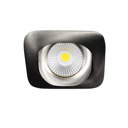 LED spot GU10 9Watt COB vierkant NIKKEL dimbaar-2