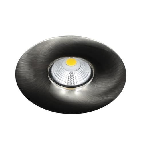 LED spot GU10 COB 9Watt rond NIKKEL dimbaar