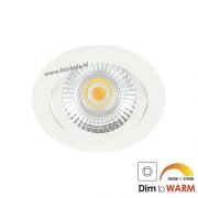 LED spot kantelbaar 7Watt rond WIT dimbaar-2