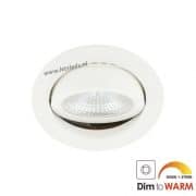 LED spot kantelbaar 7Watt rond WIT dimbaar-3