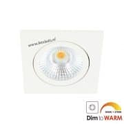 LED spot kantelbaar 7Watt vierkant WIT dimbaar-1