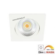 LED spot kantelbaar 7Watt vierkant WIT dimbaar-2
