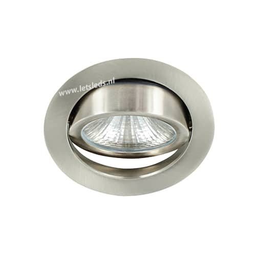LED spot kantelbaar 5Watt rond NIKKEL dimbaar helder-3