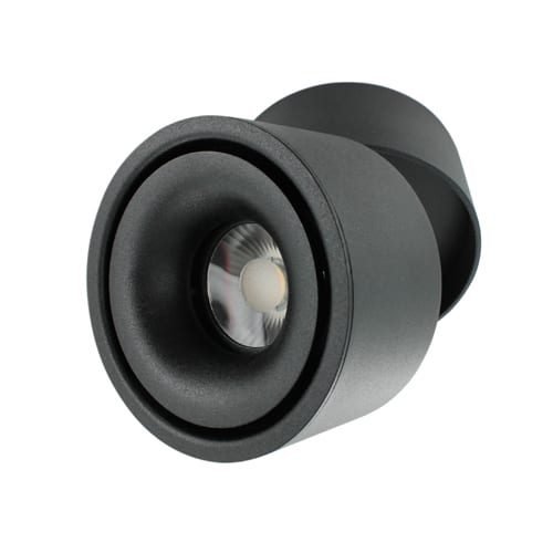 LED opbouwspot 5Watt rond ZWART dimbaar-1