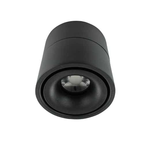 LED opbouwspot 5Watt rond ZWART dimbaar-2