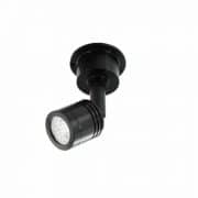 LED mini opbouwspot kantelbaar ZWART 3Watt COB dimbaar-1
