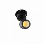 LED mini opbouwspot kantelbaar ZWART 3Watt COB dimbaar-2