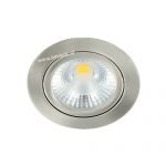 LED spot kantelbaar 5Watt rond NIKKEL dimbaar-D1-1