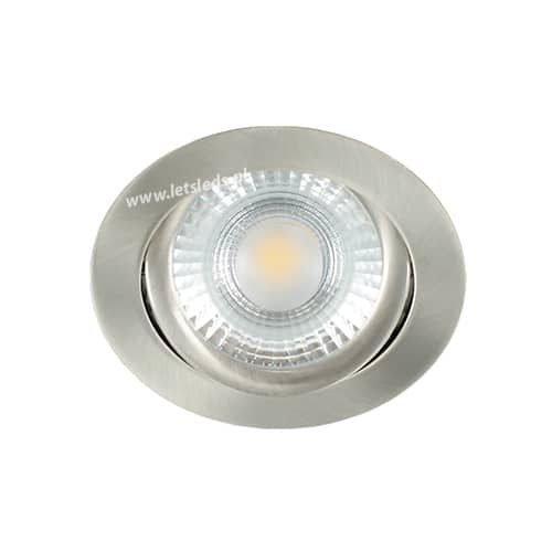 LED spot kantelbaar 5Watt rond NIKKEL dimbaar-D1-2