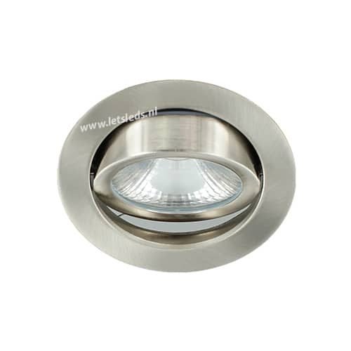 LED spot kantelbaar 5Watt rond NIKKEL dimbaar-D1-3