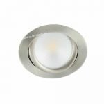 LED spot kantelbaar 5Watt rond NIKKEL dimbaar-D2-2