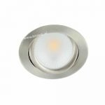 LED spot kantelbaar 5Watt rond NIKKEL dimbaar-D2-20