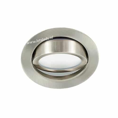LED spot kantelbaar 5Watt rond NIKKEL dimbaar-D2-3