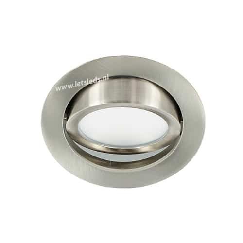 LED spot kantelbaar 5Watt rond NIKKEL dimbaar-D3-3