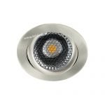 LED spot kantelbaar 5Watt rond NIKKEL dimbaar-D5-2