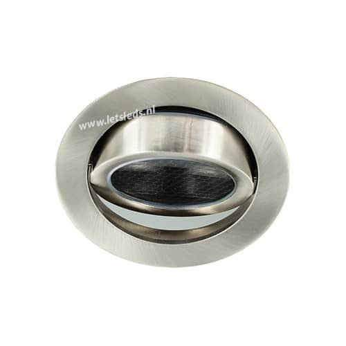 LED spot kantelbaar 5Watt rond NIKKEL dimbaar-D5-3