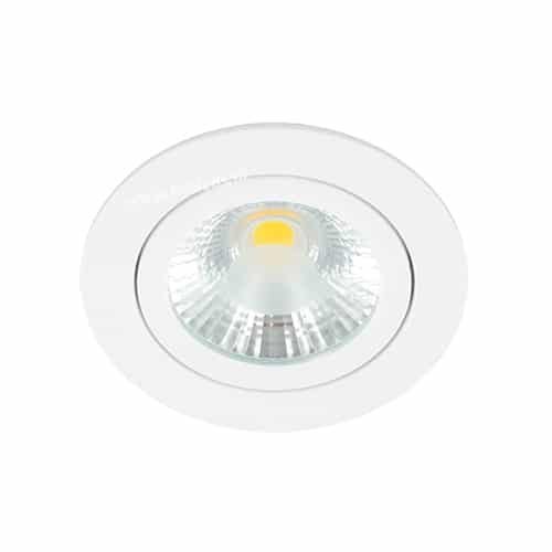 LED spot kantelbaar 5Watt rond WIT dimbaar-D1-1