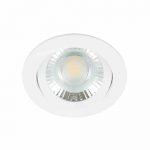LED spot kantelbaar 5Watt rond WIT dimbaar-D1-2