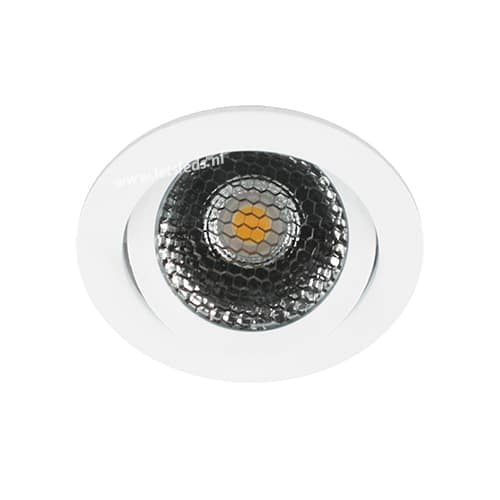 LED spot kantelbaar 5Watt rond WIT dimbaar-D5-2