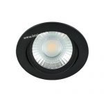 LED spot kantelbaar 5Watt rond ZWART dimbaar-D1-2