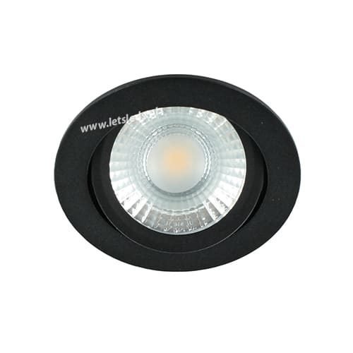 LED spot kantelbaar 5Watt rond ZWART dimbaar-D1-2