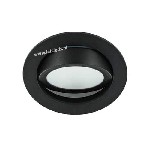 LED spot kantelbaar 5Watt rond ZWART dimbaar-D2-30