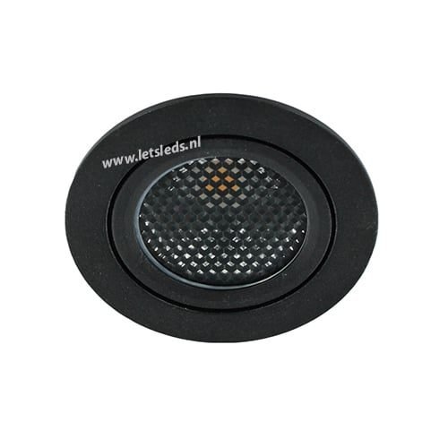 LED spot kantelbaar 5Watt rond ZWART dimbaar-D5-1