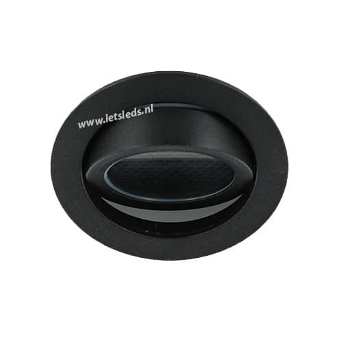 LED spot kantelbaar 5Watt rond ZWART dimbaar-D5-3