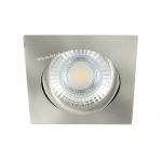 LED spot kantelbaar 5Watt vierkant NIKKEL dimbaar-D1-2