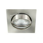 LED spot kantelbaar 5Watt vierkant NIKKEL dimbaar-D1-3