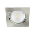 LED spot kantelbaar 5Watt vierkant NIKKEL dimbaar-D2-2