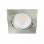 LED spot kantelbaar 5Watt vierkant NIKKEL dimbaar-D2-20