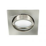 LED spot kantelbaar 5Watt vierkant NIKKEL dimbaar-D2-3