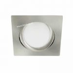 LED spot kantelbaar 5Watt vierkant NIKKEL dimbaar-D3-2