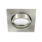 LED spot kantelbaar 5Watt vierkant NIKKEL dimbaar-D3-3