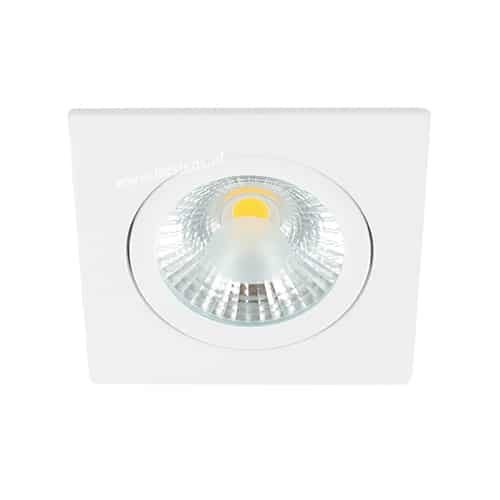 LED spot kantelbaar 5Watt vierkant WIT dimbaar-D1-1
