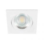 LED spot kantelbaar 5Watt vierkant WIT dimbaar-D1-2