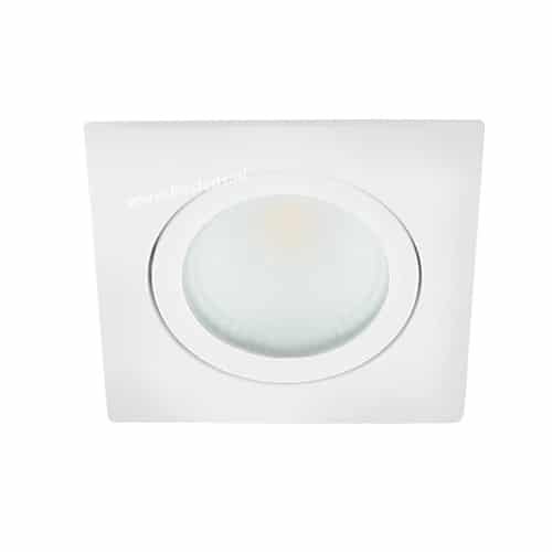 LED spot kantelbaar 5Watt vierkant WIT dimbaar-D2-10