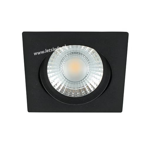 LED spot kantelbaar 5Watt vierkant ZWART dimbaar-D1-2