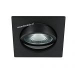 LED spot kantelbaar 5Watt vierkant ZWART dimbaar-D1-3