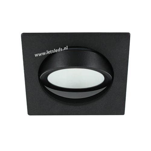LED spot kantelbaar 5Watt vierkant ZWART dimbaar-D2-30