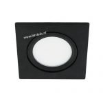 LED spot kantelbaar 5Watt vierkant ZWART dimbaar-D3-1