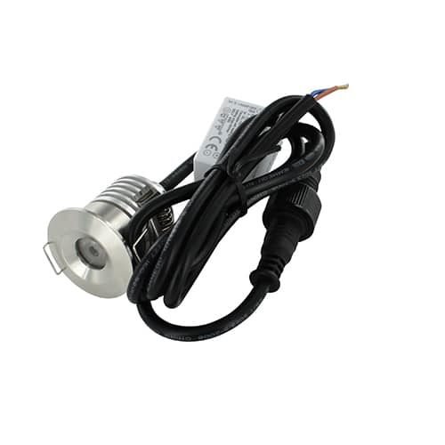 LED mini spot 40mm 3Watt rond RVS-304 IP68 dimbaar-2