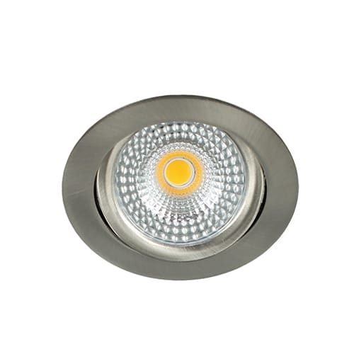 LED spot kantelbaar 5Watt rond NIKKEL IP65 dimbaar – zonder driver-2