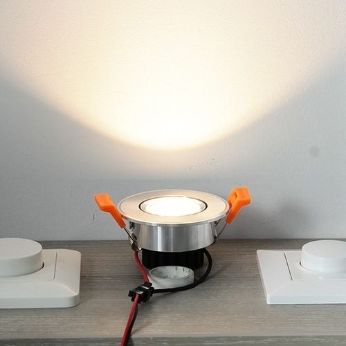 LED spot 67mm kantelbaar 3Watt rond dimbaar
